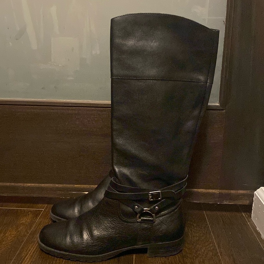 Black Ralph Lauren Sonya riding boots 9.5B